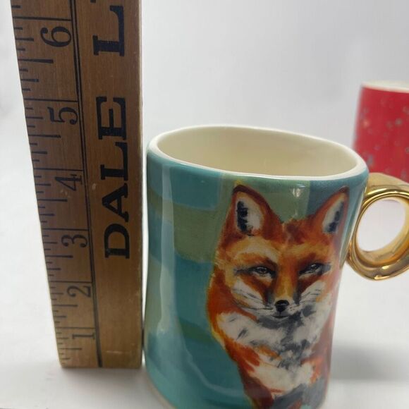 Anthropologie Winter Fauna Mug Set of 2 - Picture 6 of 6